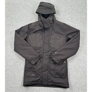 RPZN Snowboard Ski Jacket Mens Small Gray Full Zip Hooded Primaloft Snow Winter